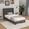 Button Tufted Upholstered Platform Bed, Twin/Full/Queen Size, Modern Design
